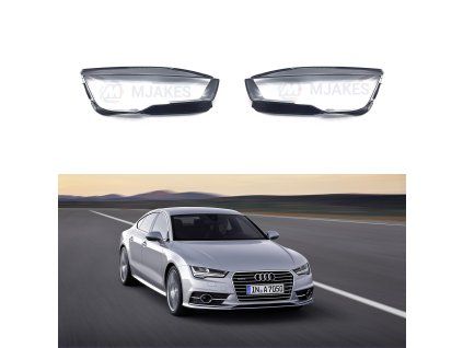 Headlight Lens Covers for Audi A7 4G8 facelift (2015-2018)