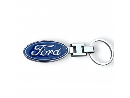 Ford klíčenka modrý ovál přívěsek