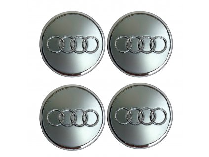 AUDI středové krytky kol pokličky 77mm šedé (sada 4ks)