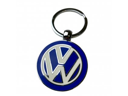 VW Volkswagen klíčenka oboustranná modrá