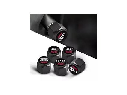 AUDI čepičky krytky ventilků hranaté černé