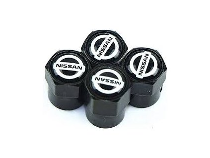 NISSAN čepičky krytky ventilků hranaté černé