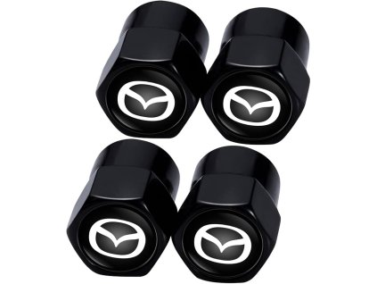 MAZDA čepičky krytky ventilků hranaté černé