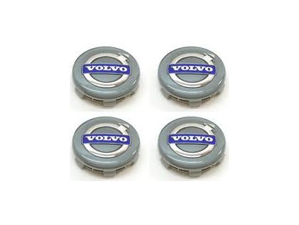 VOLVO středové krytky kol pokličky 64mm šedivé (sada 4ks)