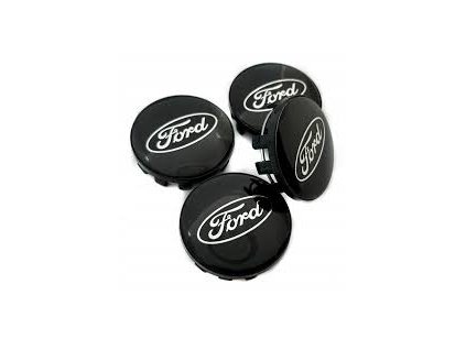FORD tředové krytky kol pokličky 54mm černé (sada 4ks)