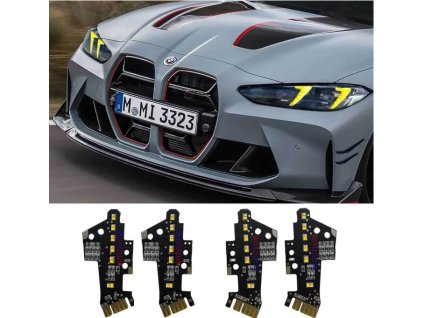 BMW 4 G22 M3 M4 G80 G82 G83 2024+ DRL žluté moduly denního svícení CSL