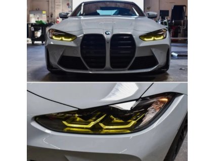 2025 06 25 12 40 40 For BMW 4 Series G80 G82 G22 M3 M4 Yellow DRL CSL Style Angel Eye LED Board Set