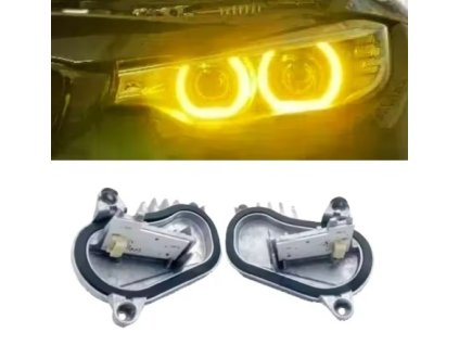 2025 06 25 13 53 51 Žluté moduly denních světel pro BMW M3 M4 F36 F32 F82 F80 F33 LCI 430i 440i 420i