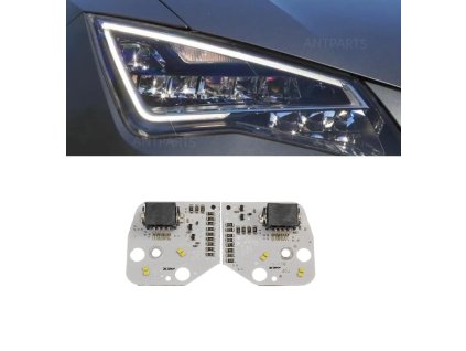 2025 09 08 10 33 31 Seat Leon DRL tube headlight daytime running light guide strip pipe 2012 20151
