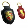 2 Porsche klíčenka kožená s logem černá