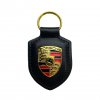 Porsche klíčenka kožená s logem černá