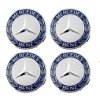 MERCEDES BENZ středové krytky kol pokličky stříbrné 75mm (sada 4ks)