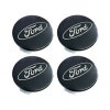 2 FORD tředové krytky kol pokličky 54mm černé (sada 4ks)