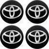 TOYOTA středové krytky kol pokličky 62mm černé (sada 4ks)
