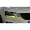 LED modul denního svícení DRL Žlutý Škoda Octavia 3 Facelift