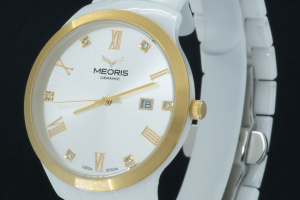  Dámské hodinky MEORIS Ceramic YG (YELLOW GOLD) vyrobené z high-tech keramiky kombinované s ušlechtilou nerezovou ocelí (2)