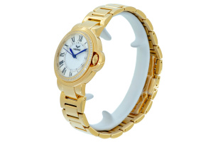  Dámské společenské Quartz hodinky Beauty YG  jsou vyrobené ze zlacené ušlechtilé nerezové oceli a zdobené krystaly SWAROVSKI (4)