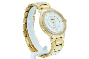  Dámské společenské Quartz hodinky Elegance YG vyrobené ze zlacené ušlechtilé nerezové oceli a zdobené krystaly SWAROVSKI (11)