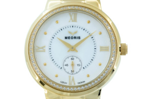  Dámské společenské Quartz hodinky Elegance YG vyrobené ze zlacené ušlechtilé nerezové oceli a zdobené krystaly SWAROVSKI (2)