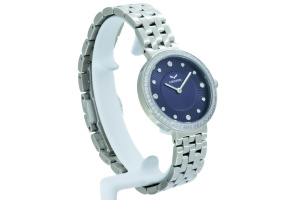  Dámské společenské Quartz hodinky MEORIS Noblesse SB z leštěné ušlechtilé nerezové oceli a zdobené krystaly SWAROVSKI (6)