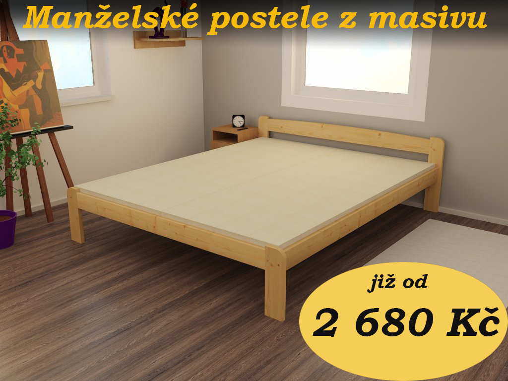 Manželské postele od 2680 Kč