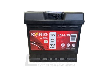 Akumulátor 12V44Ah Konig Basic 380A 1