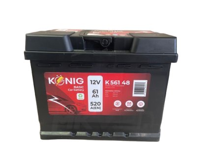 Akumulátor 12V 61Ah Konig Basic 520A 1