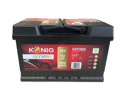 Akumulátor 12V 72Ah Konig Ultima 700A 1