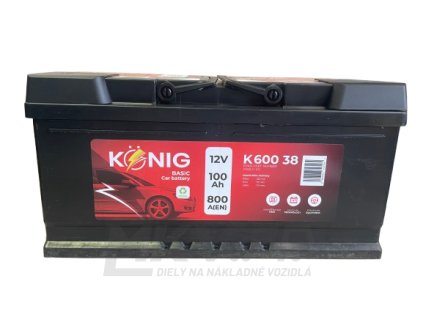 Akumulátor 12V 100Ah Konig Basic 800A 1
