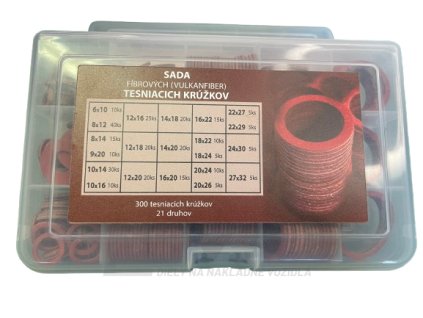 Sada fíbrových podložiek 300 ks a