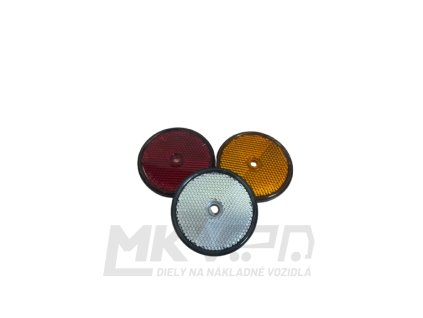 Odrazka s dierou malá biela Q60