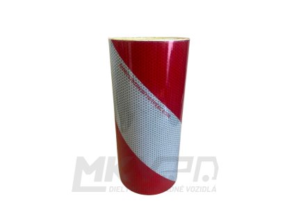 Reflexná páska červeno biela pravá 28cm