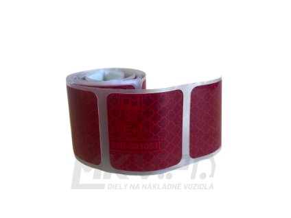 Reflexná páska červená segmentovaná