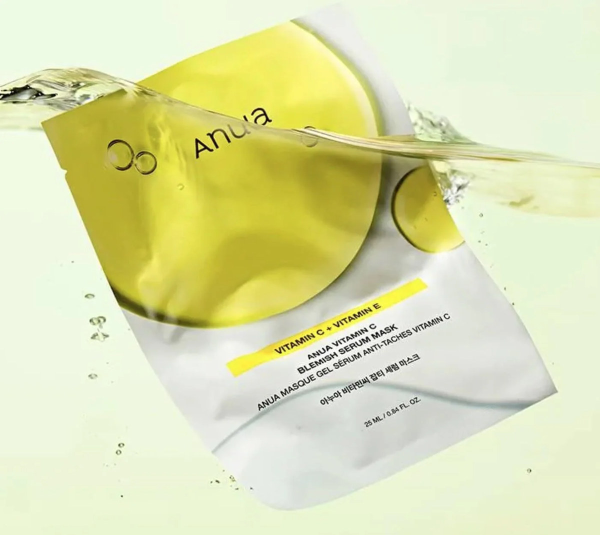 ANUA Vitamin C Blemish Serum Mask vo vode