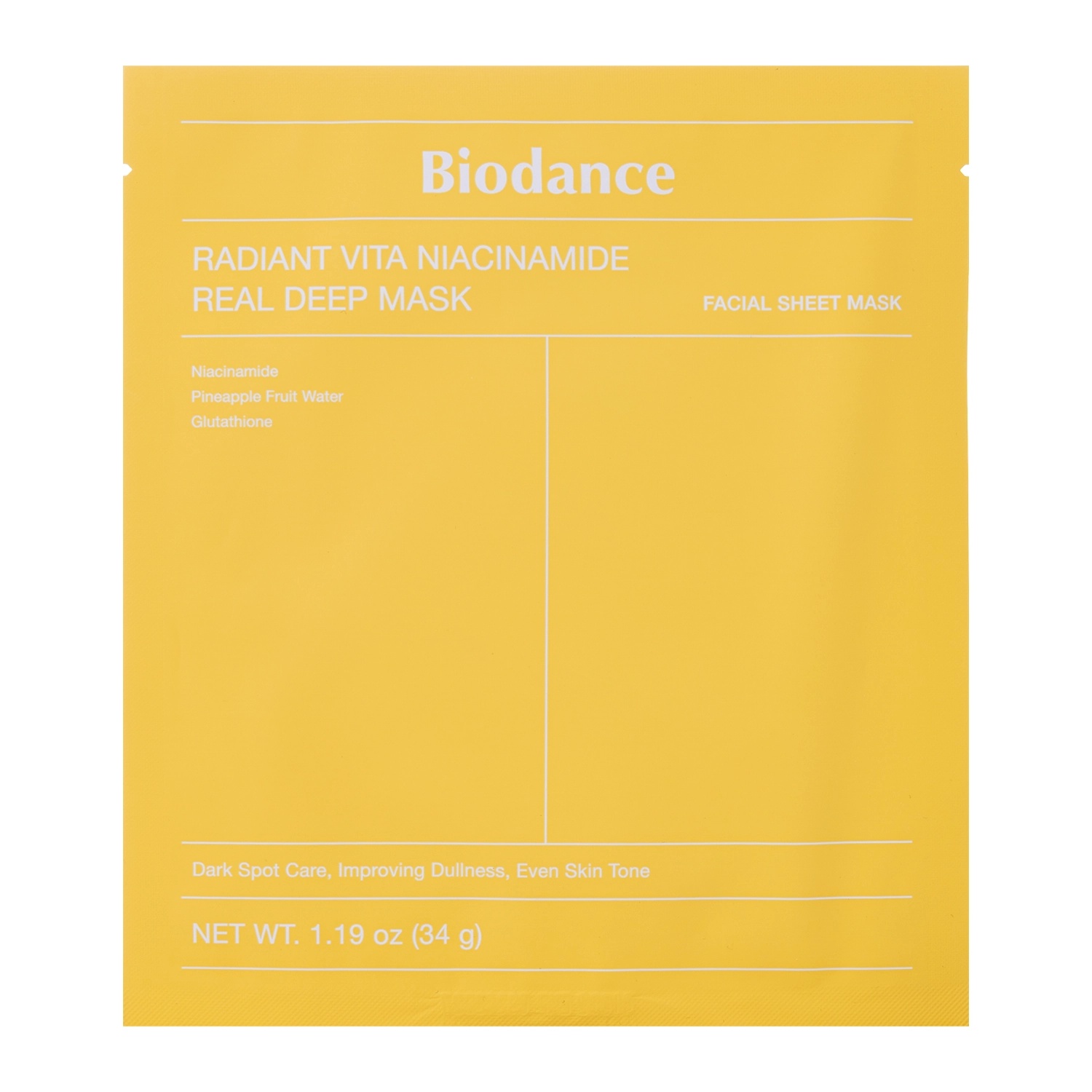 BIODANCE Radiant Vita Niacinamide Real Deep Mask