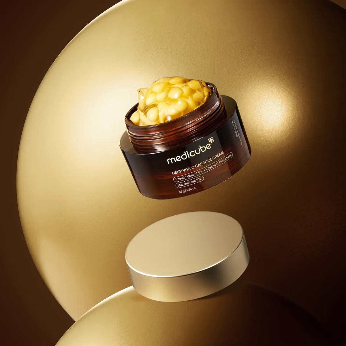 Medicube Deep Vita C Capsule Cream aplikácia