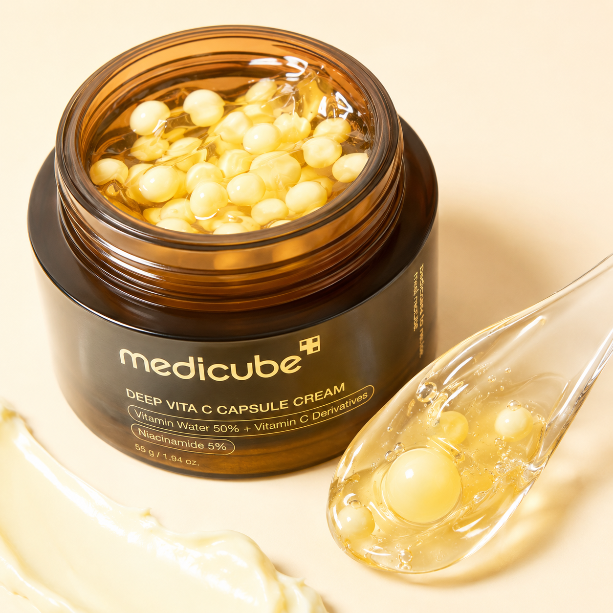Medicube Deep Vita C Capsule Cream textúra