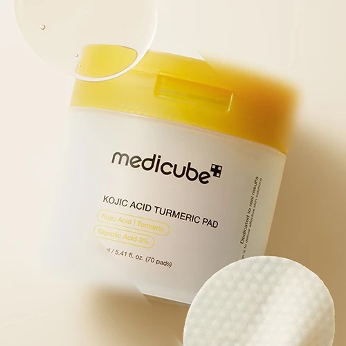 Medicube Kojic Acid Turmeric Pad použitie