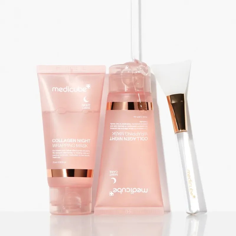 Medicube Collagen Night Wrapping Mask produktová sada
