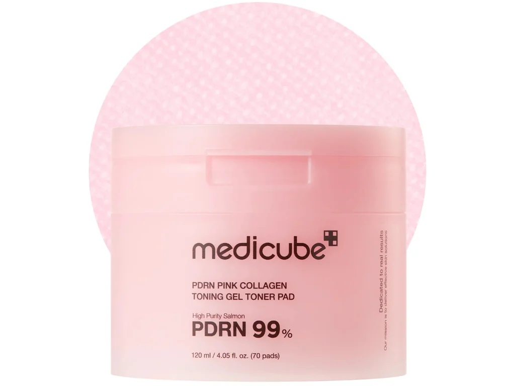 Medicube PDRN Pink Collagen toner pads