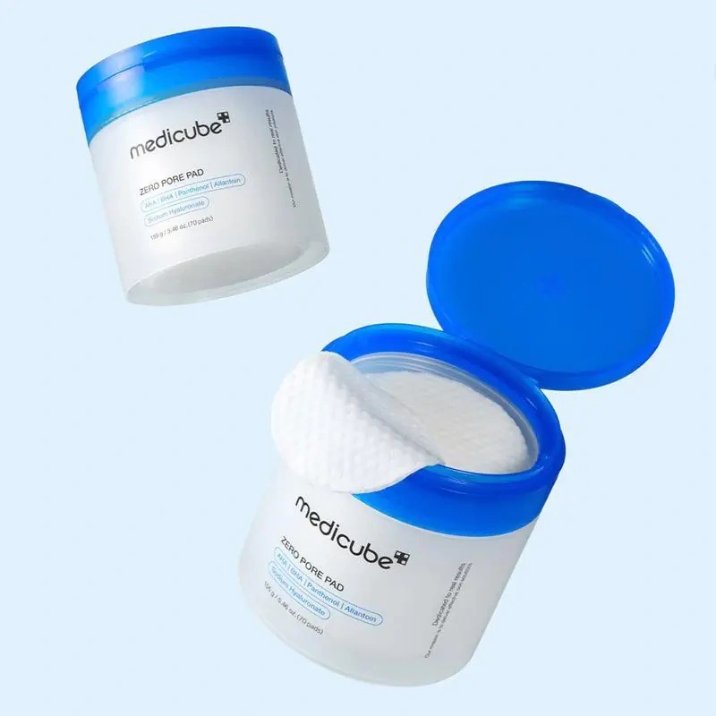 Medicube Zero Pore Pad 2.0 tampóny a textúra
