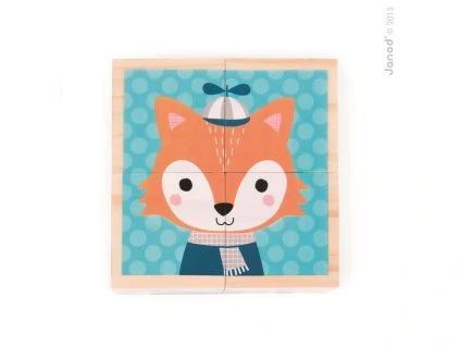 4704 drevene kocky lesne zvieratka