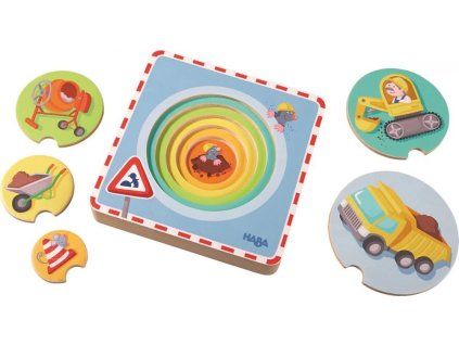 3777 drevene vkladacie puzzle stavebne stroje
