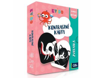 6954 kontrastne karty zvieratka kvido