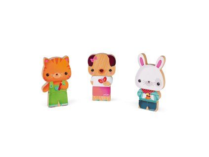 3393 magneticke postavicky domace zvierata 3 ks