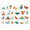 3624 2 drevene magnetky pre deti dinosaury dino 24 ks