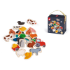 4701 3 drevene magnetky pre deti farma 24 ks