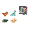 4848 drevene vkladacie puzzle dinosaury 4v1