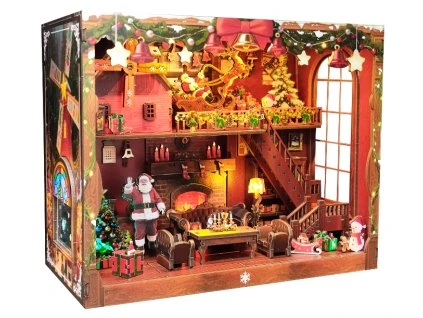 Miniatúra domčeka Veselé Vianoce