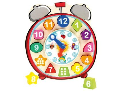 Drevené hodiny vkladací